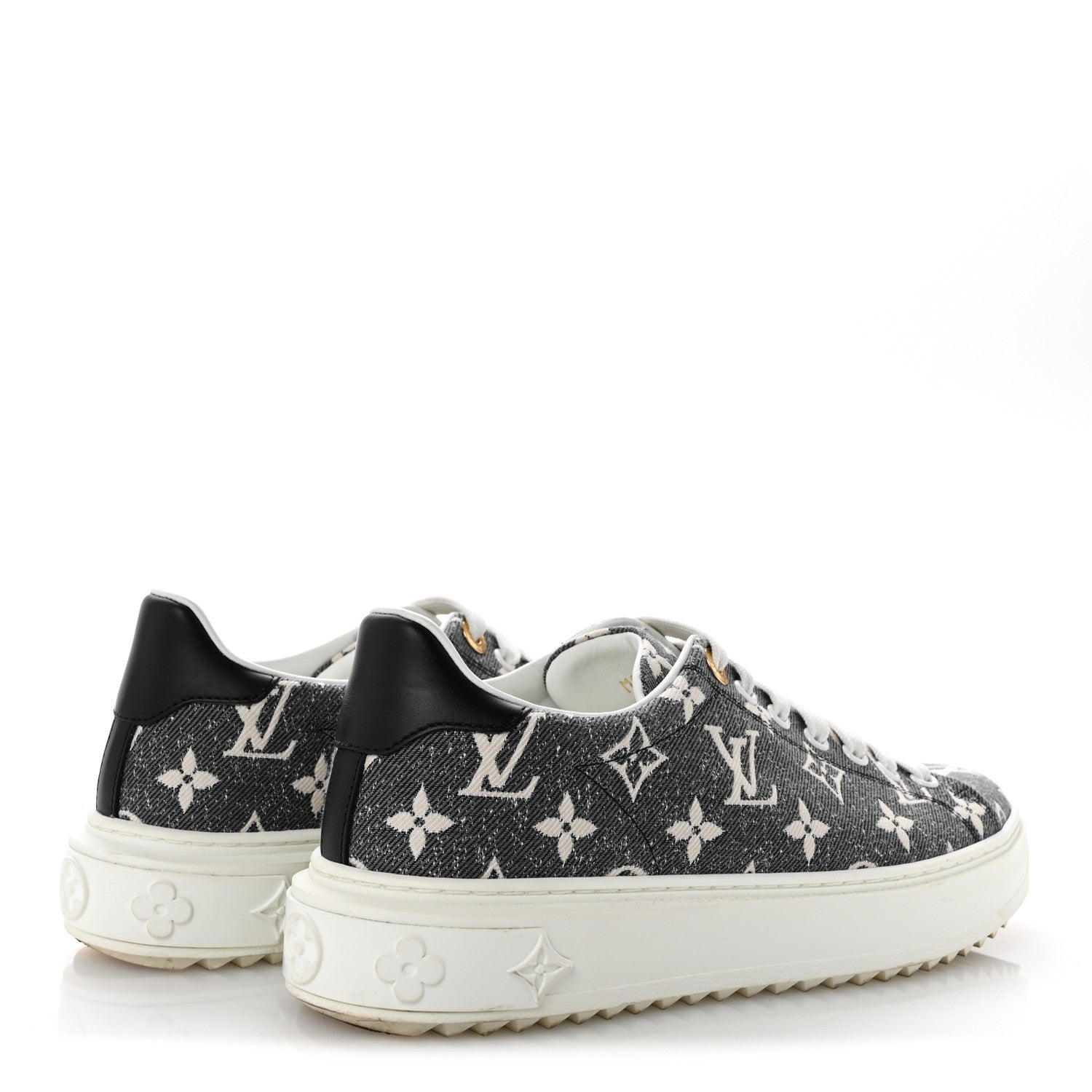 Denim Monogram Time Out Sneakers 38 £¨ Direct shipment via from wholesalehk.shop