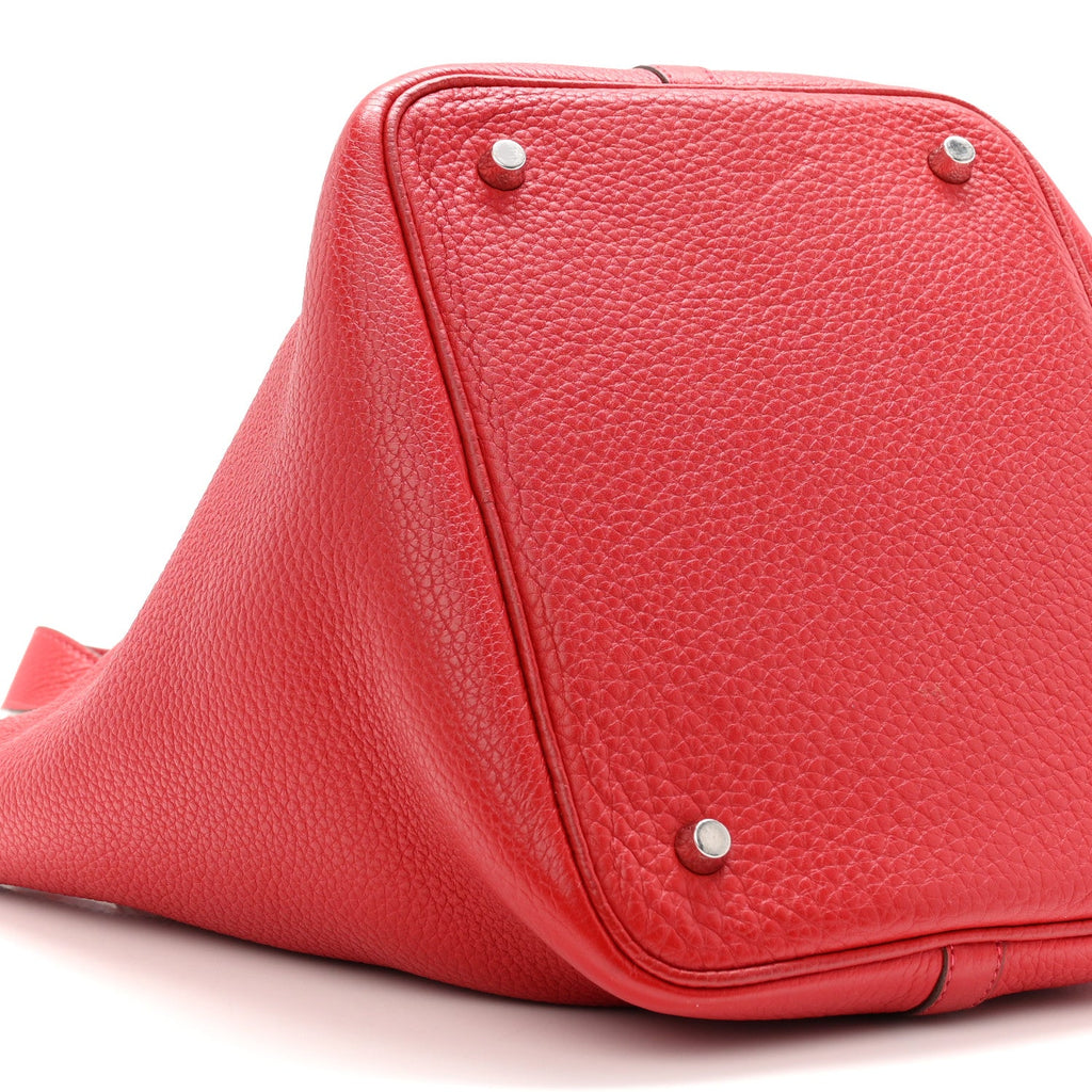 Taurillon Clemence Picotin Lock 22 MM Rouge Casaque £¨ Direct shipment via from wholesalehk.shop