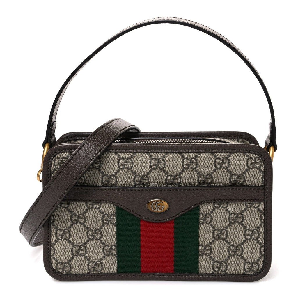 GG Supreme Monogram Web Ophidia Crossbody Bag Beige New Acero wholesalehk.shop