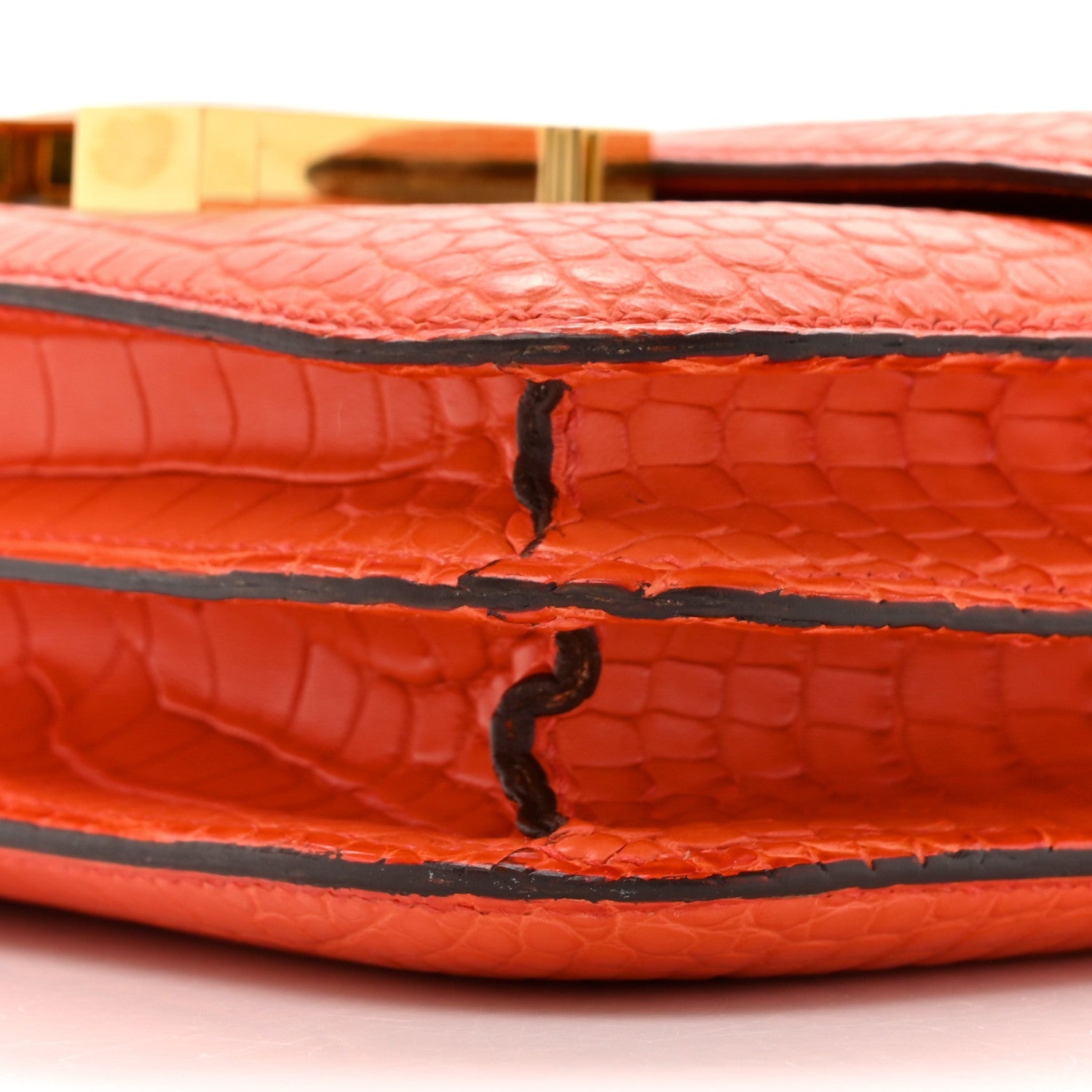 Matte Alligator Constance 18 Rouge Indien £¨ Direct shipment via from wholesalehk.shop