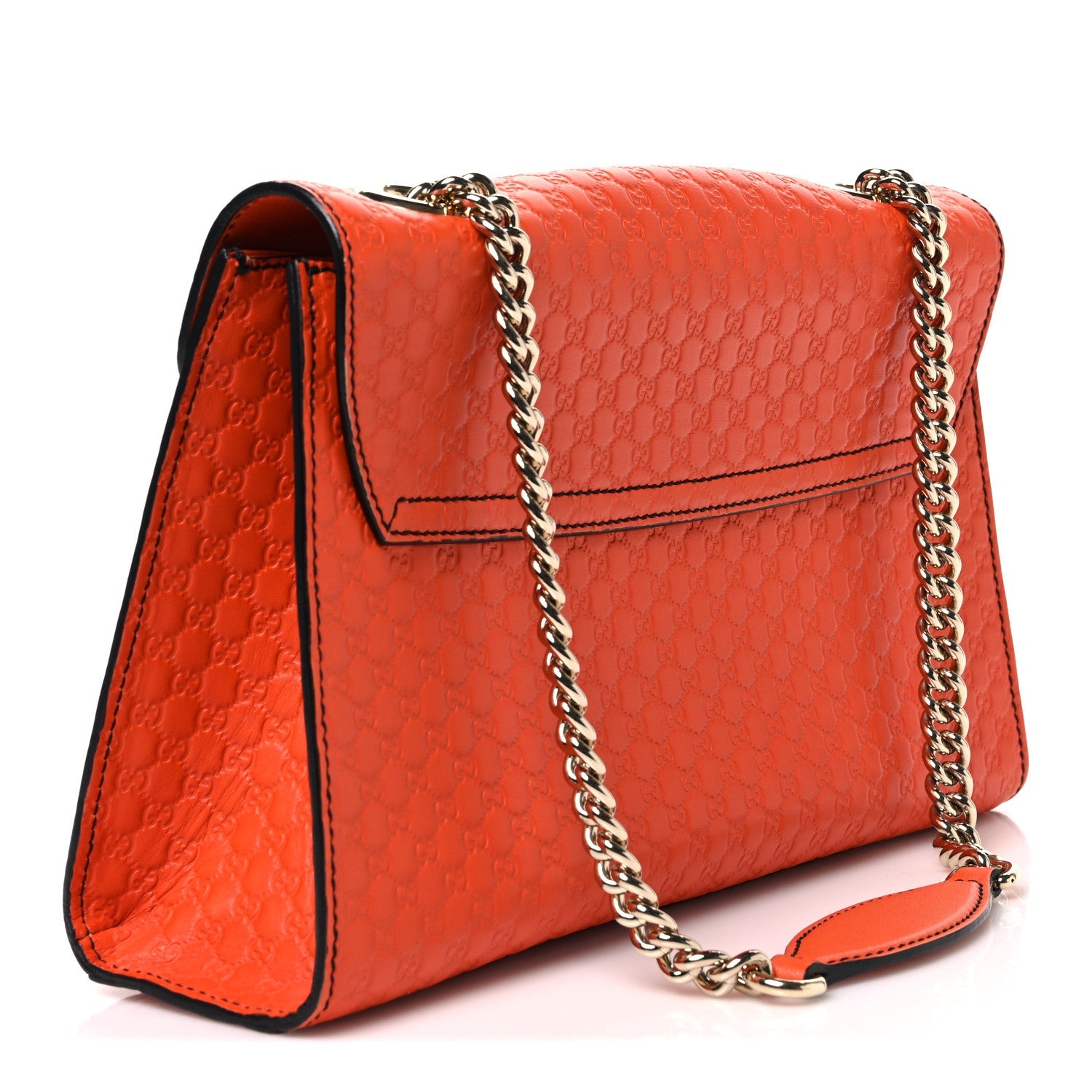 Microguccissima Medium Emily Chain Shoulder Bag Sun Orange £¨ Direct shipment via from wholesalehk.shop