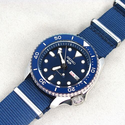 Seiko 5 Sports Automatic SKX Blue Dial Blue NATO Strap Watch For Men - SRPD51K2 wholesalehk.shop