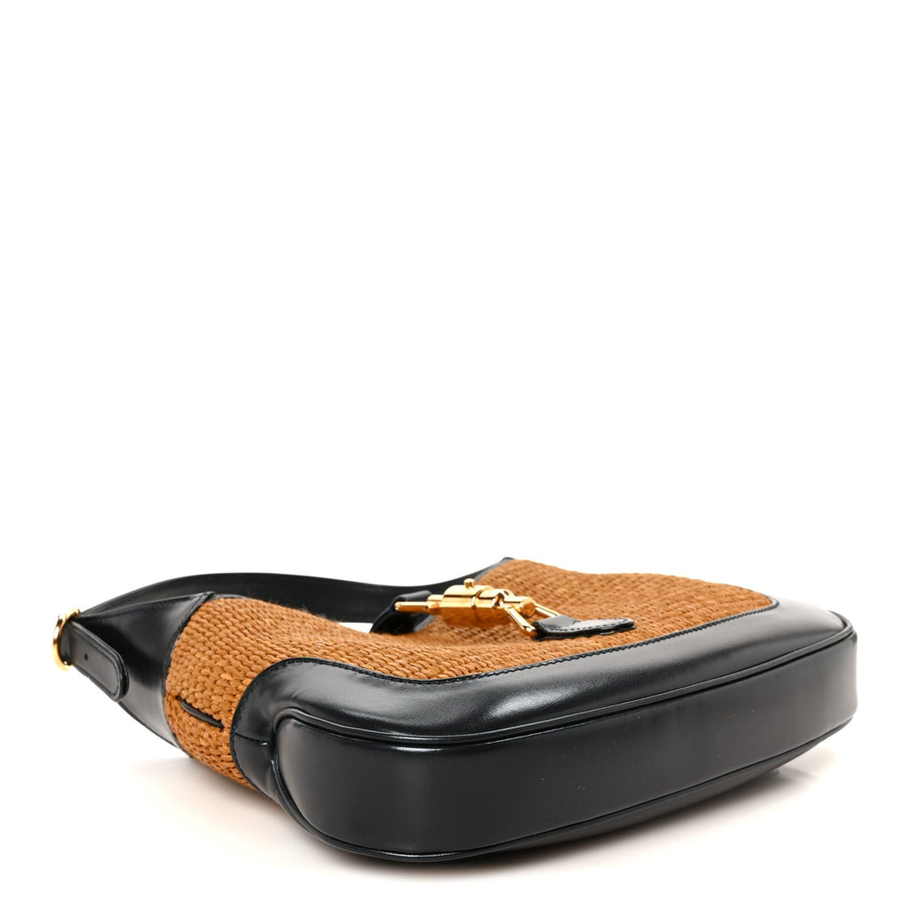 Straw Lux Boarded Dyana Lux Calfskin Small Jackie 1961 Hobo Natural Blue £¨ Direct shipment via from wholesalehk.shop