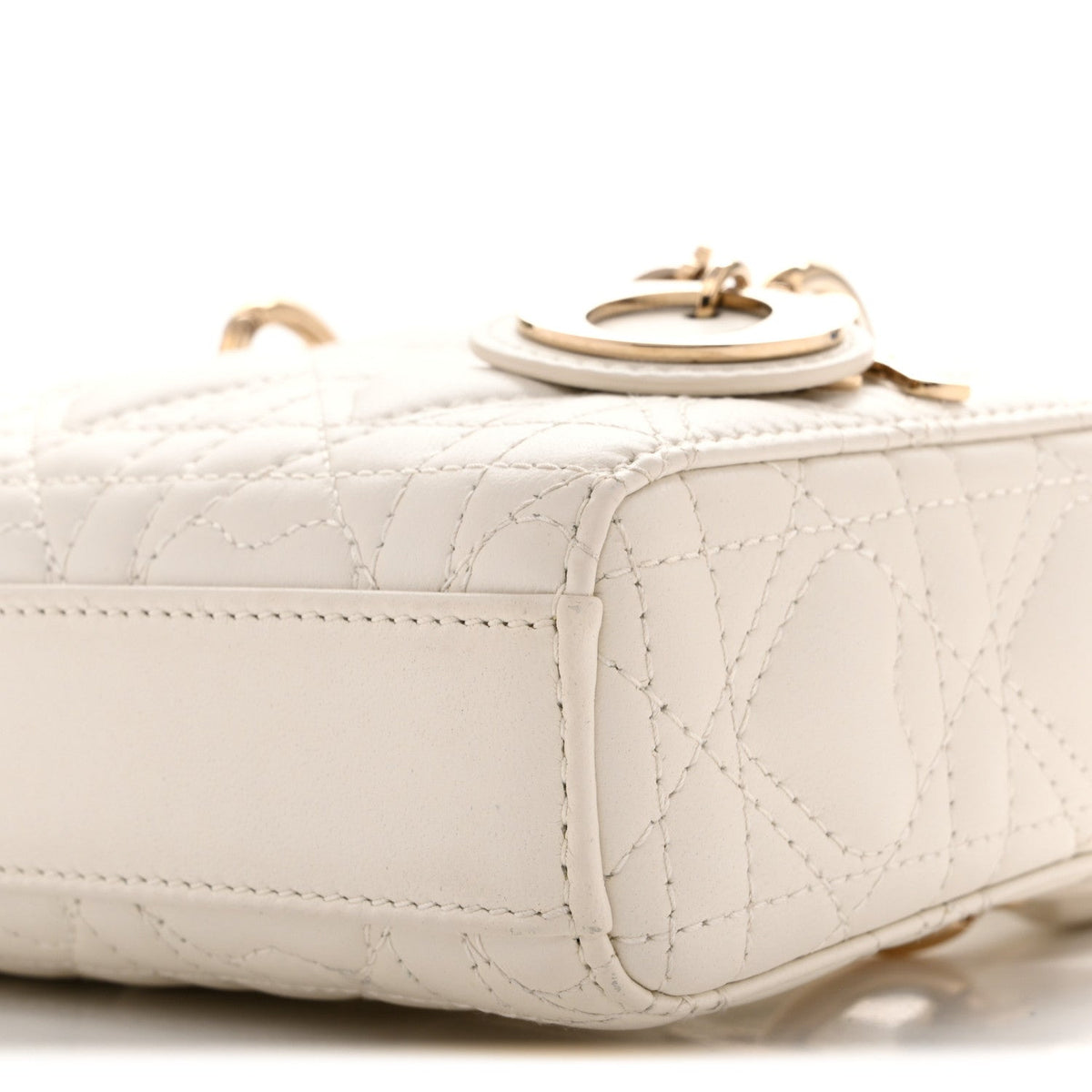 Lambskin Cannage Dioramour Micro Lady D-Joy Latte wholesalehk.shop
