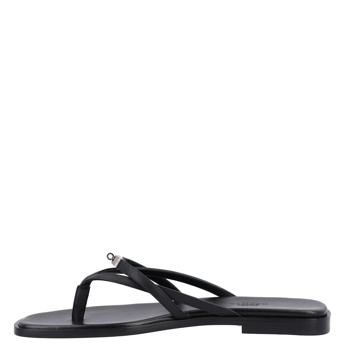 Calfskin Miss Sandals 37 Black wholesalehk.shop