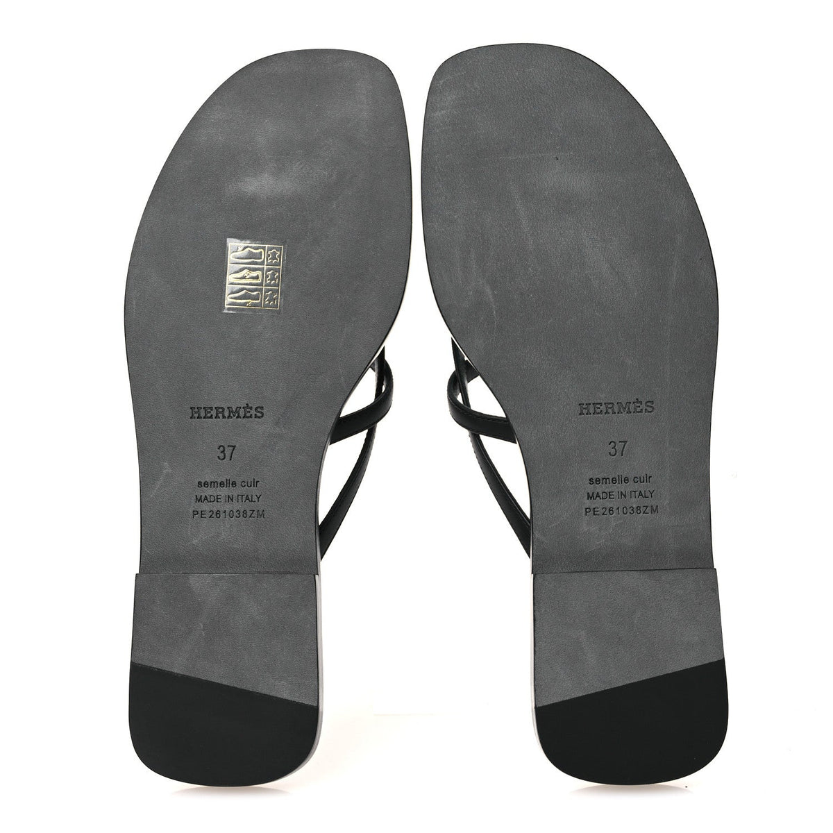 Calfskin Miss Sandals 37 Black wholesalehk.shop