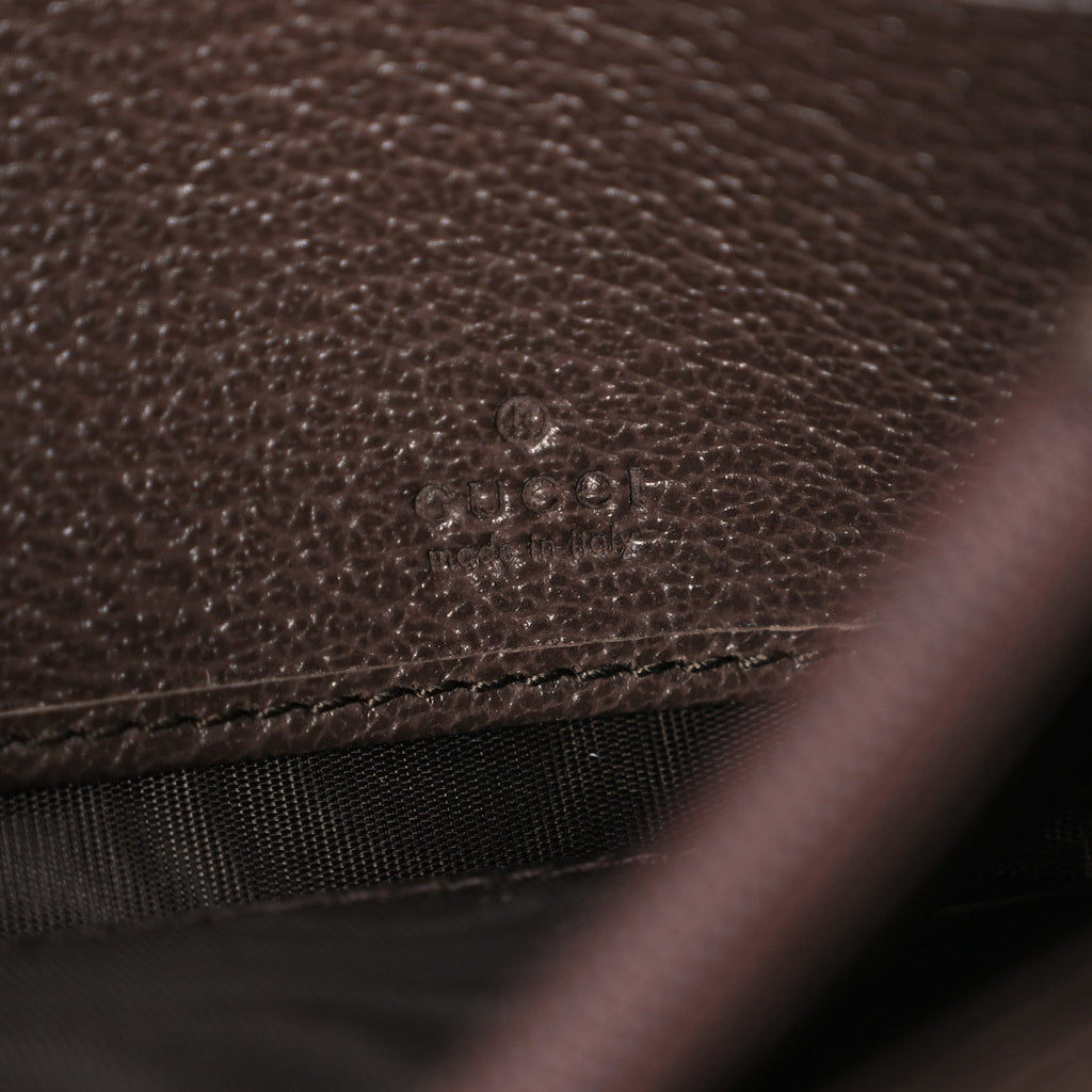 GG Supreme Monogram Web Ophidia Continental Wallet Brown wholesalehk.shop