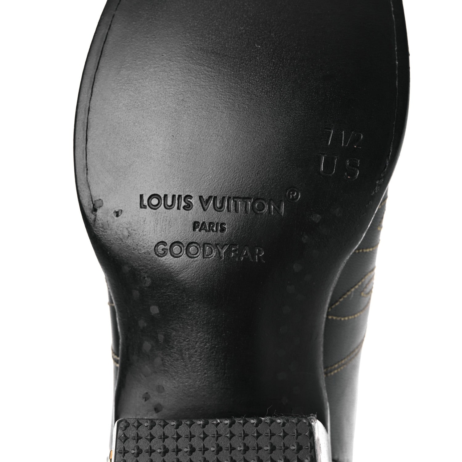 Calfskin LV Texan Mens Rider Boots 7.5 Black Gold £¨ Direct shipment via from wholesalehk.shop
