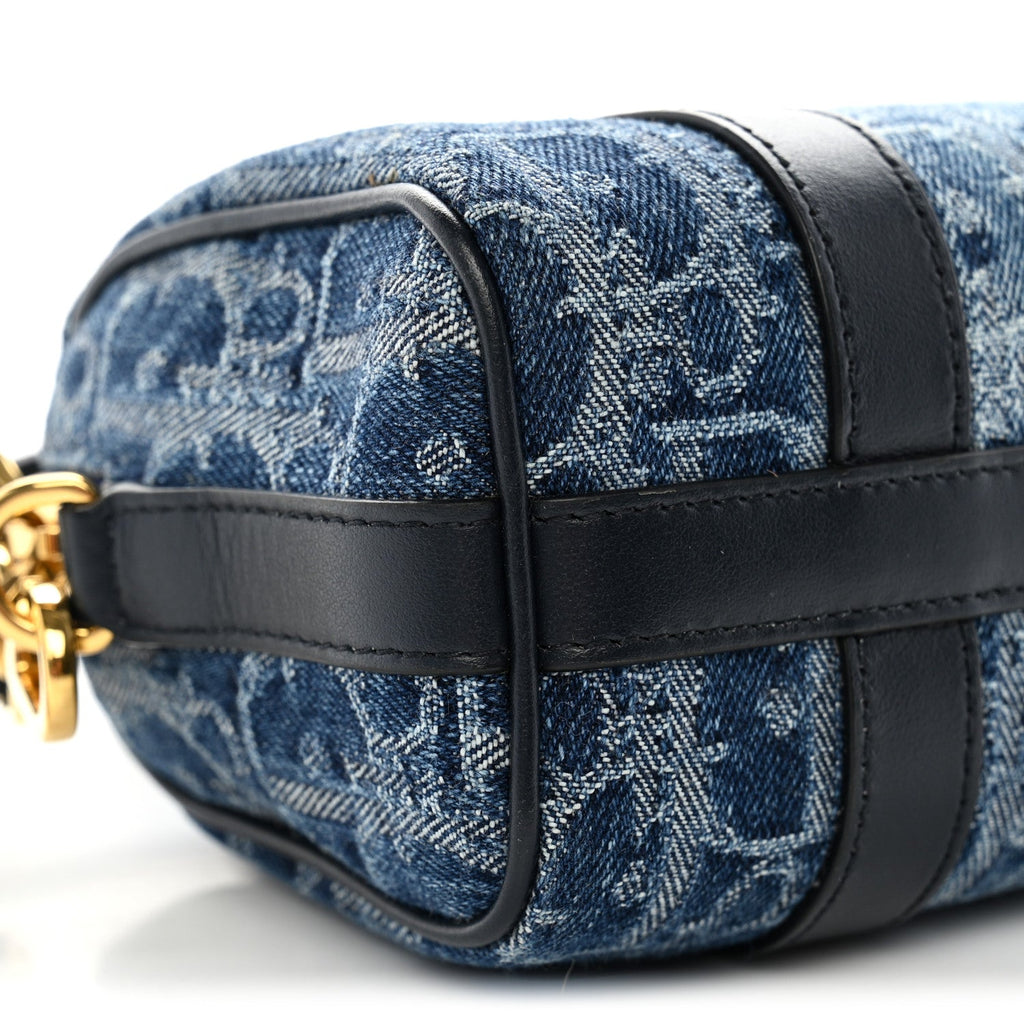 Denim Oblique Nano Groove 17 Bag Blue wholesalehk.shop