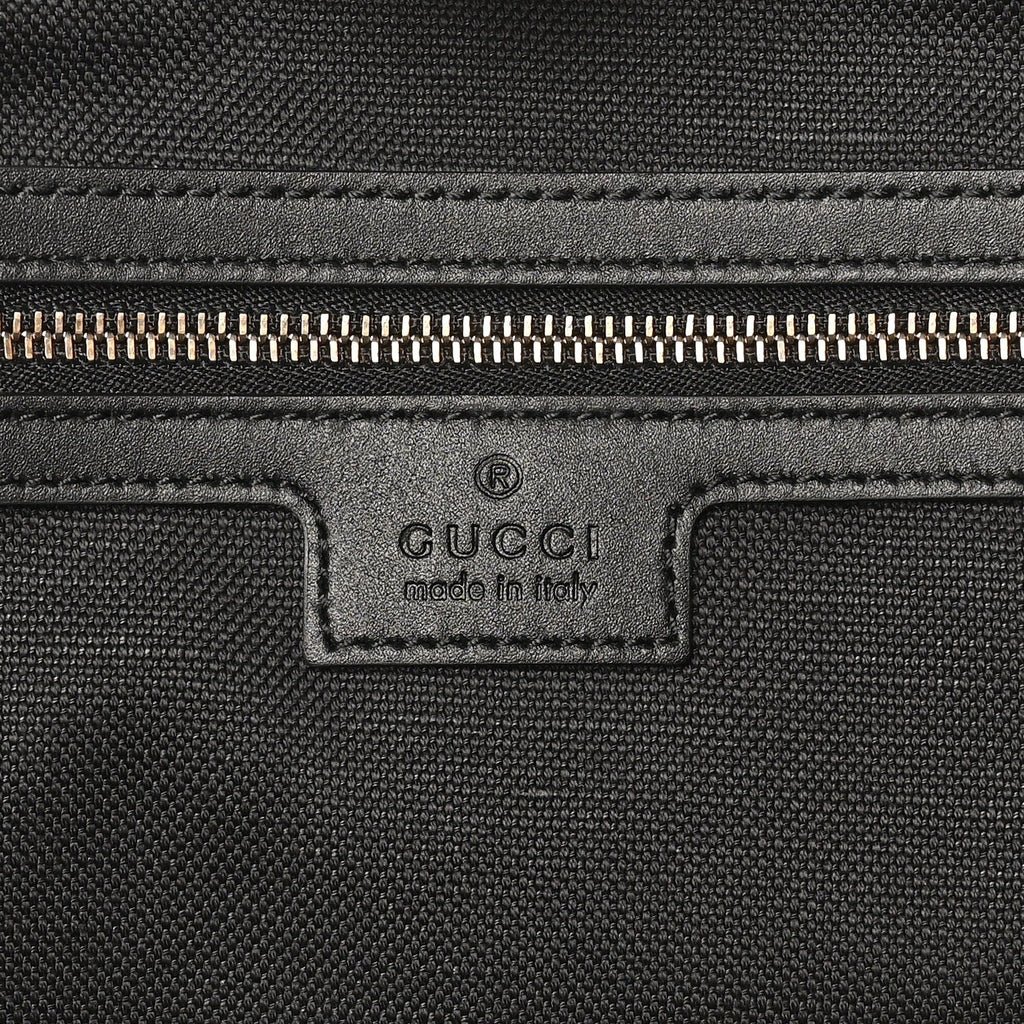 GG Calfskin Embossed Emblem Large Tote Bag Black wholesalehk.shop