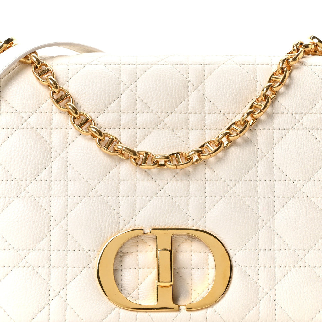 Grained Calfskin Cannage Large Caro Bag Latte wholesalehk.shop