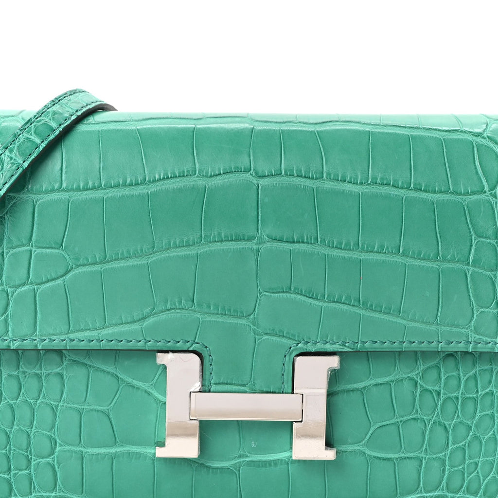 Matte Alligator Constance Long Wallet To Go Vert Jade £¨ Direct shipment via from wholesalehk.shop