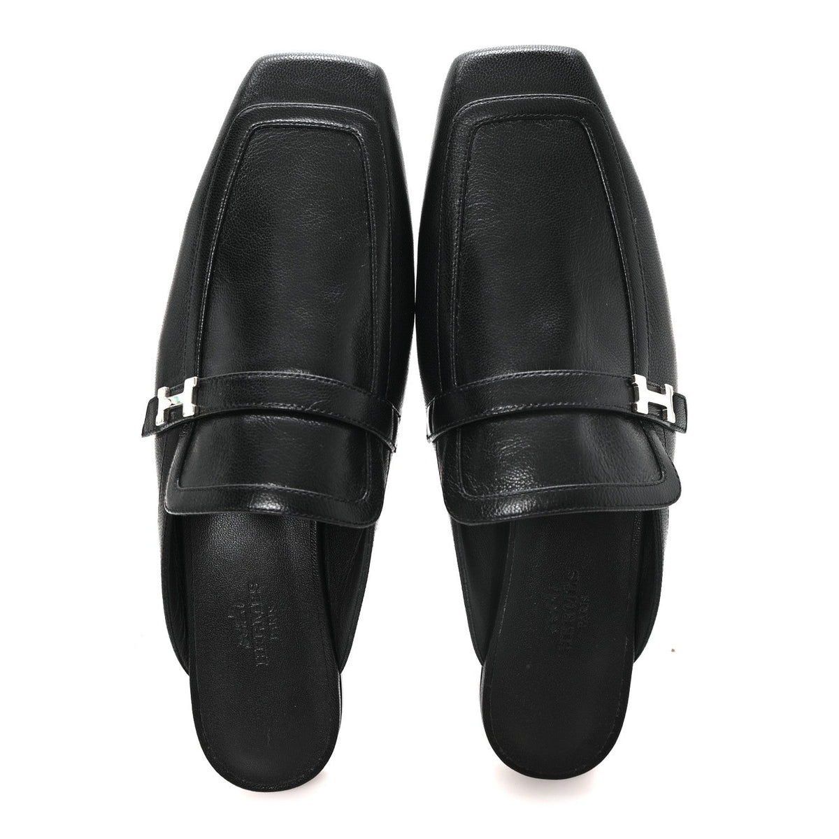 Goatskin Groupie Mules 37 Black wholesalehk.shop