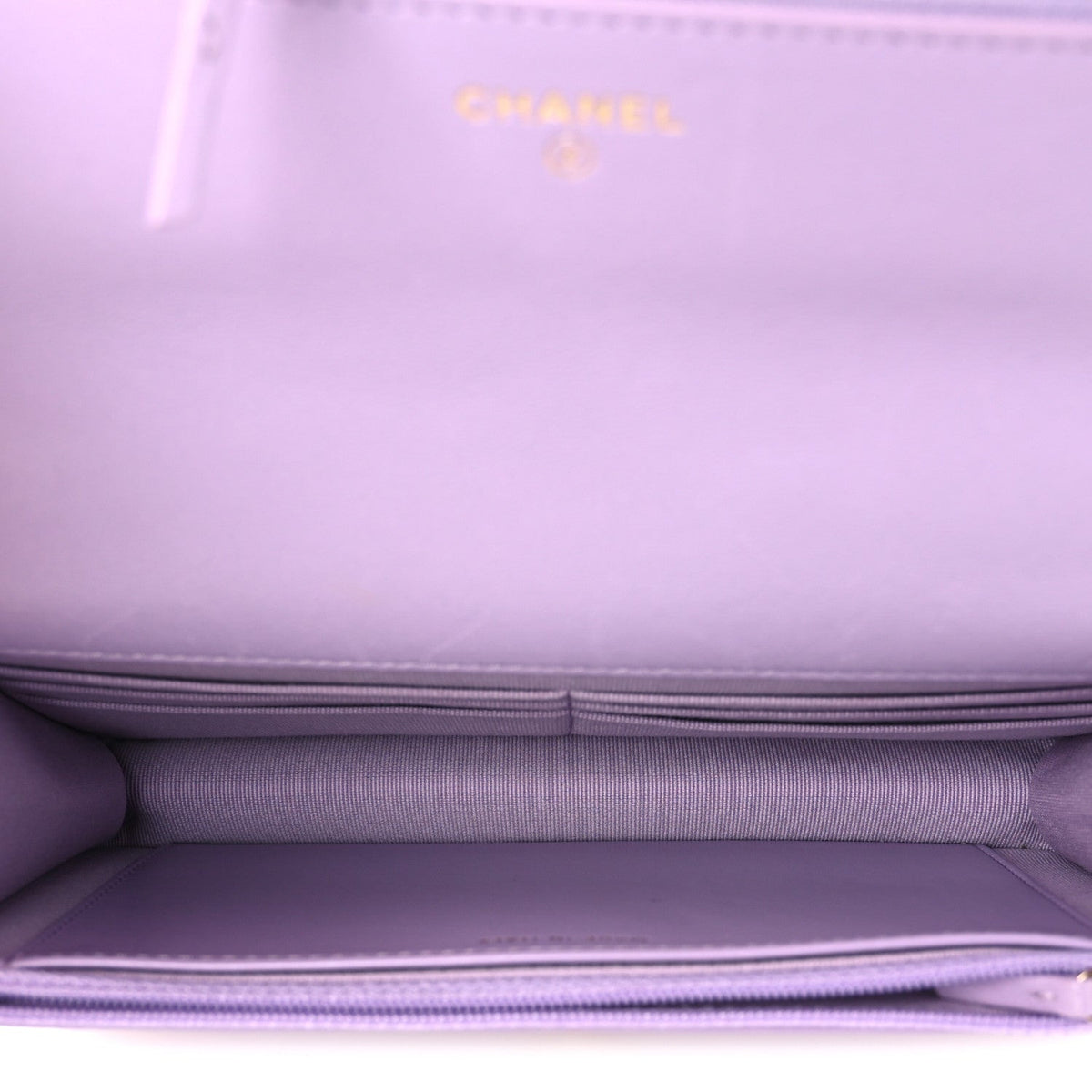 Lambskin Quilted Chanel 19 Wallet On Chain WOC Light Purple wholesalehk.shop