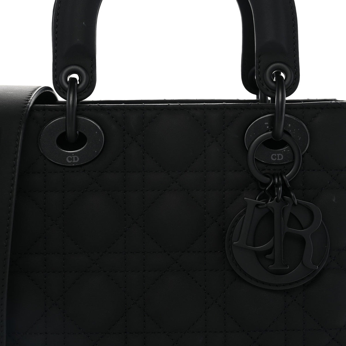 Ultra Matte Calfskin Cannage Small My ABCDior Lady Dior Black wholesalehk.shop