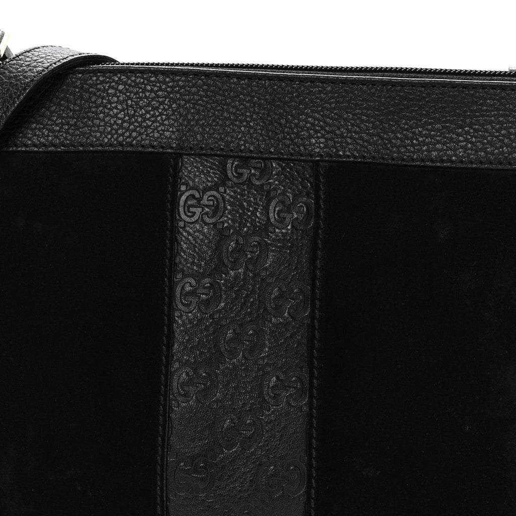 Guccissima Suede Crossbody Bag Black £¨ Direct shipment via from wholesalehk.shop