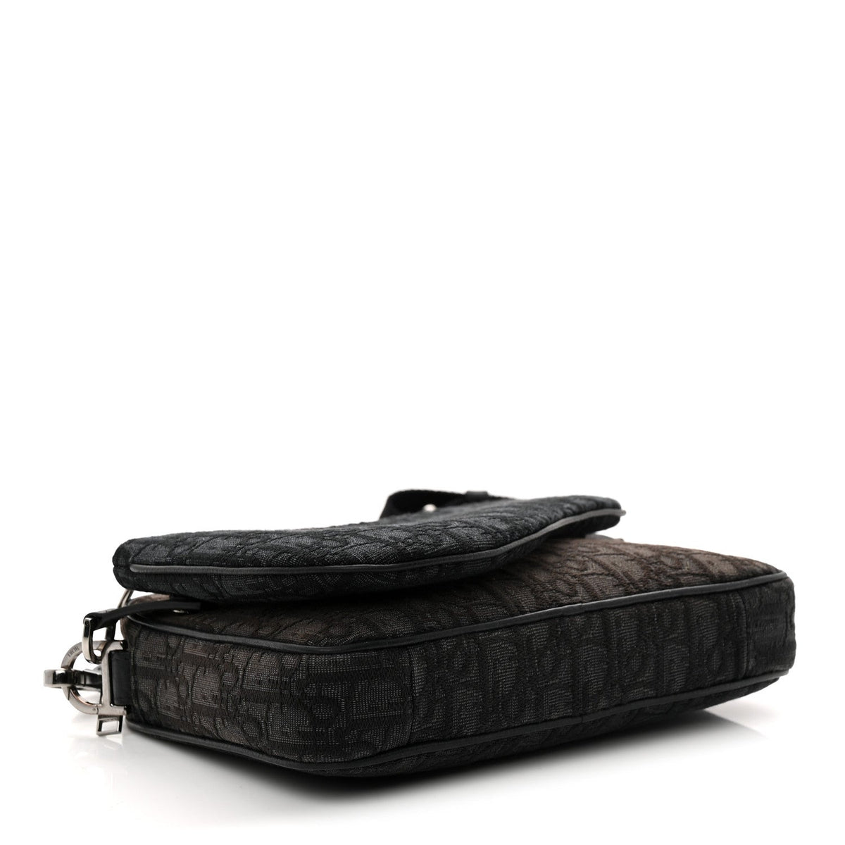 Oblique Saddle Triple Pouch Black wholesalehk.shop