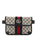 GG Supreme Monogram Web Small Ophidia Belt Bag 90 36 Beige Navy wholesalehk.shop