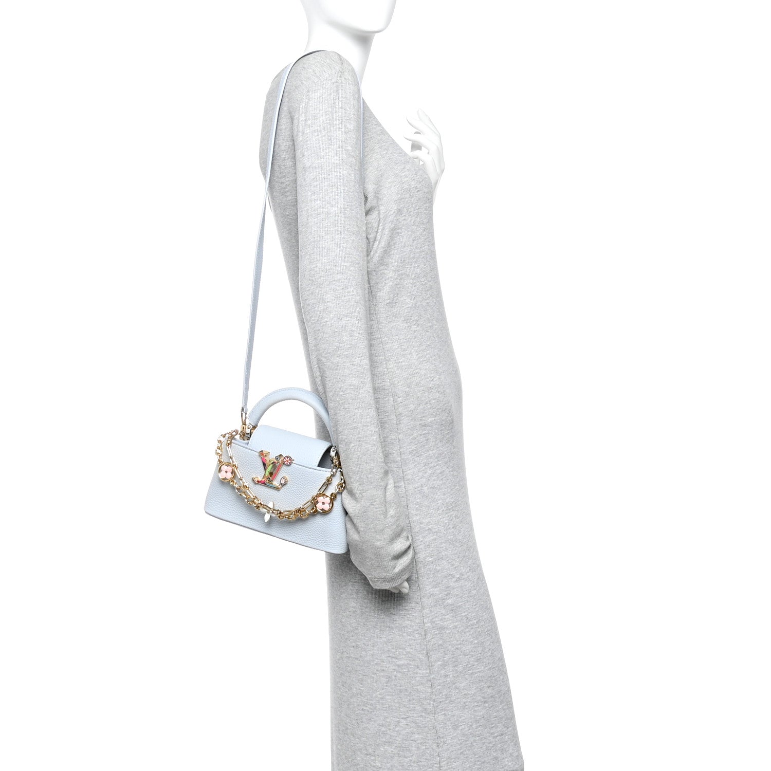 LV X TM Taurillon Capucines East West Mini Olympe Blue £¨ Direct shipment via from wholesalehk.shop