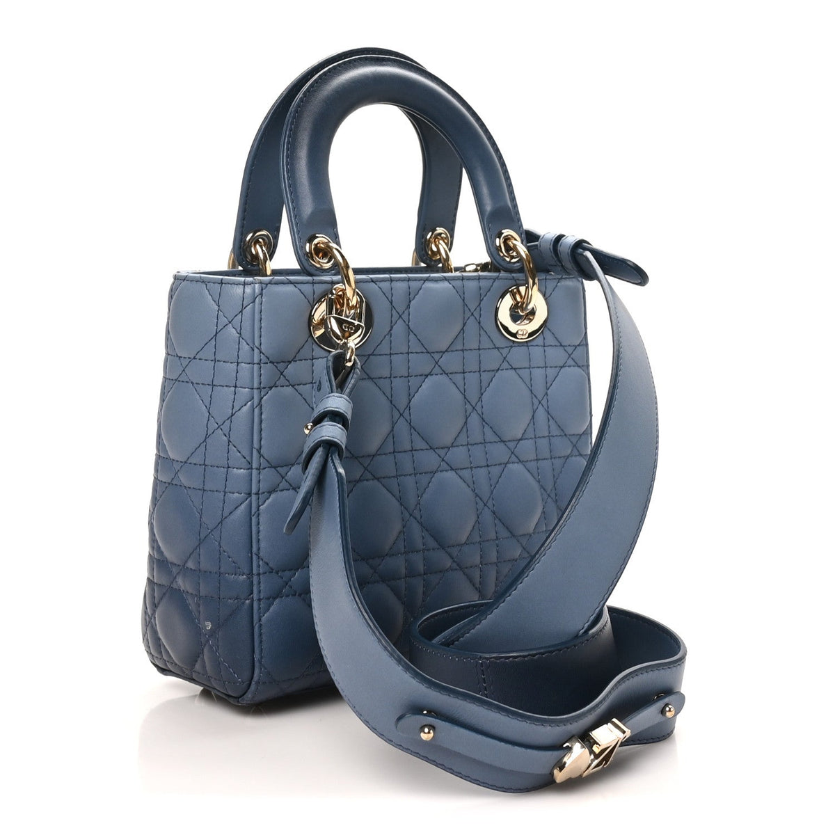 Lambskin Cannage Gradient Small My ABCDior Lady Dior Indigo Blue wholesalehk.shop