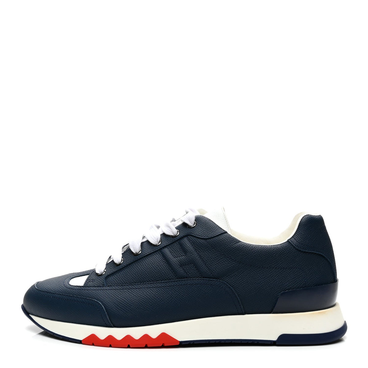 Epsom Calfskin Mens Trail Sneakers 42 Indigo White wholesalehk.shop