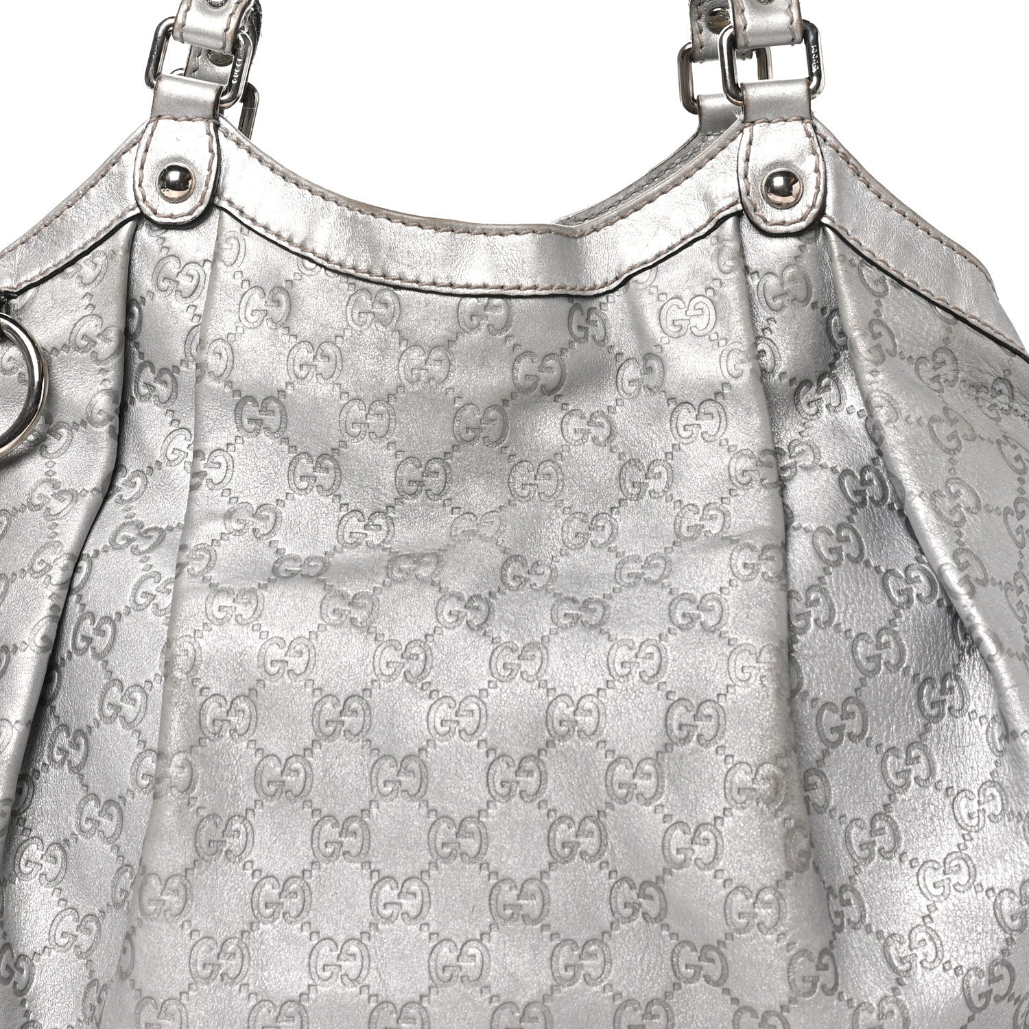 Guccissima Large Sukey Tote Silver £¨ Direct shipment via from wholesalehk.shop