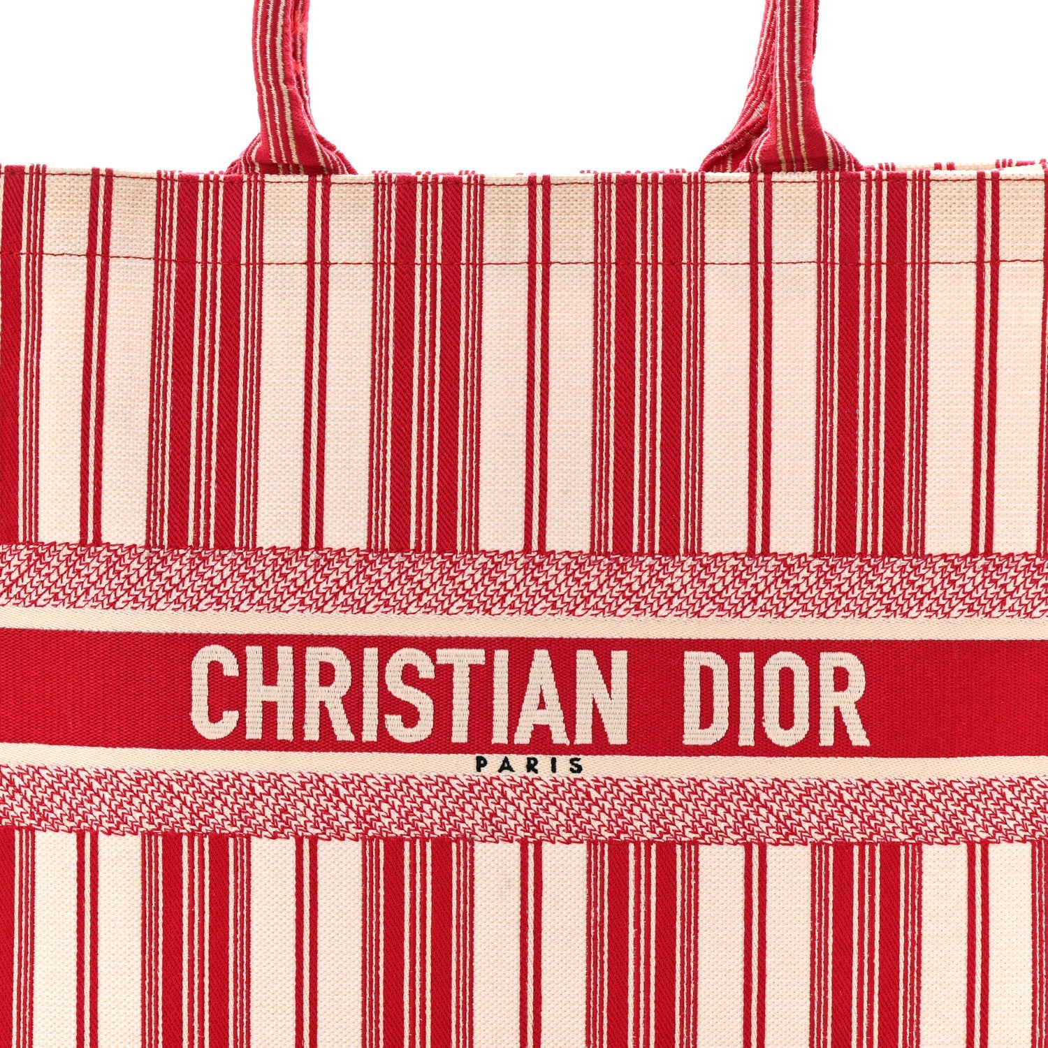 Canvas Embroidered Mykonos Large Striped Book Tote Red £¨ Direct shipment via from wholesalehk.shop