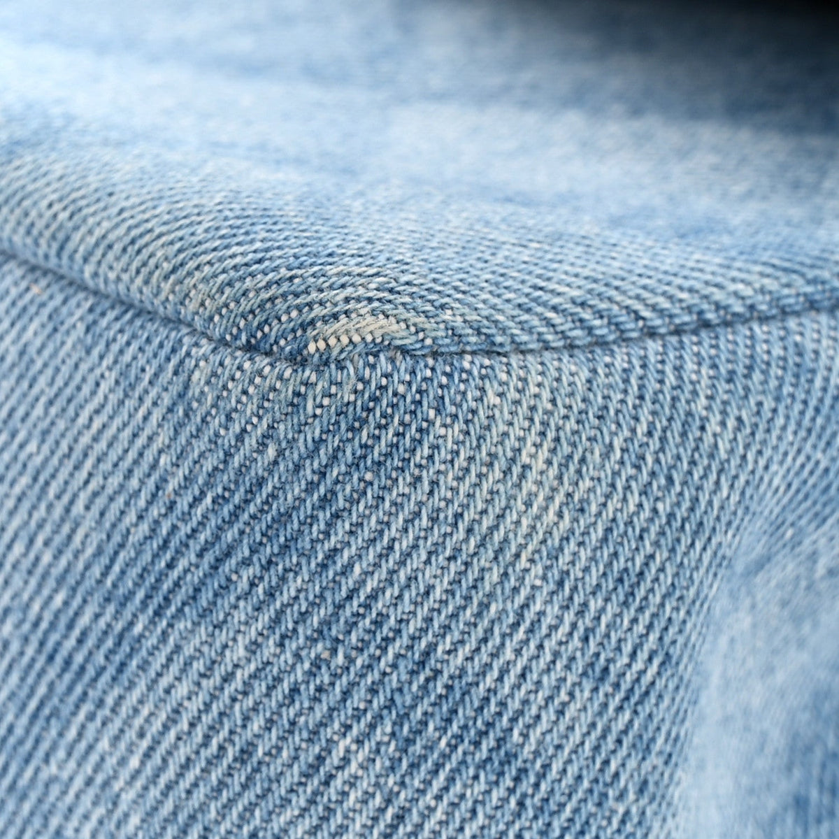 Printed Denim Quilted Small Double Flap Light Blue wholesalehk.shop