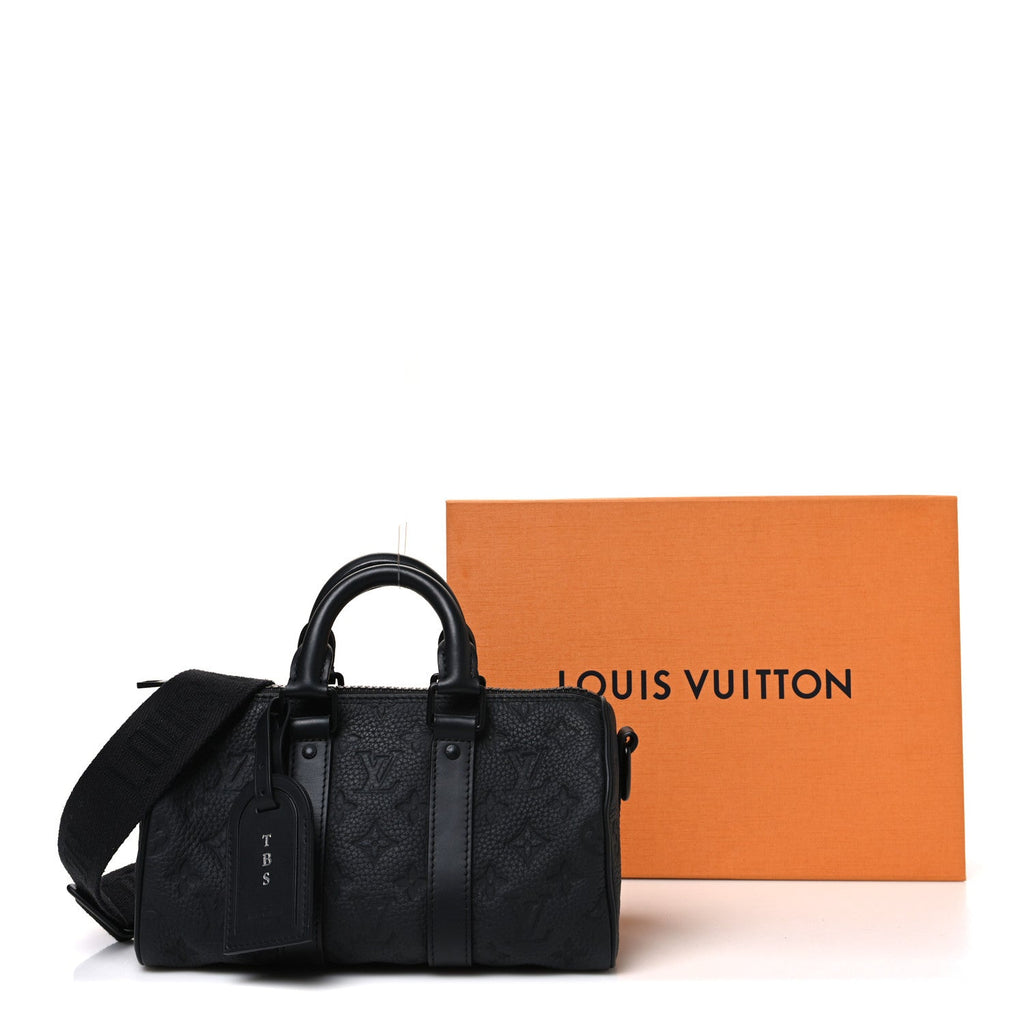 Monogram Taurillon Keepall Bandouliere 25 Black wholesalehk.shop