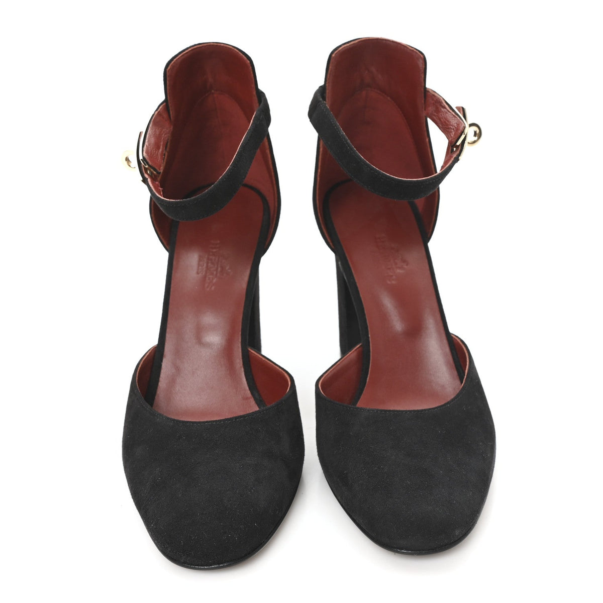 Suede Goatskin Baby 90 Pump 37 Black wholesalehk.shop