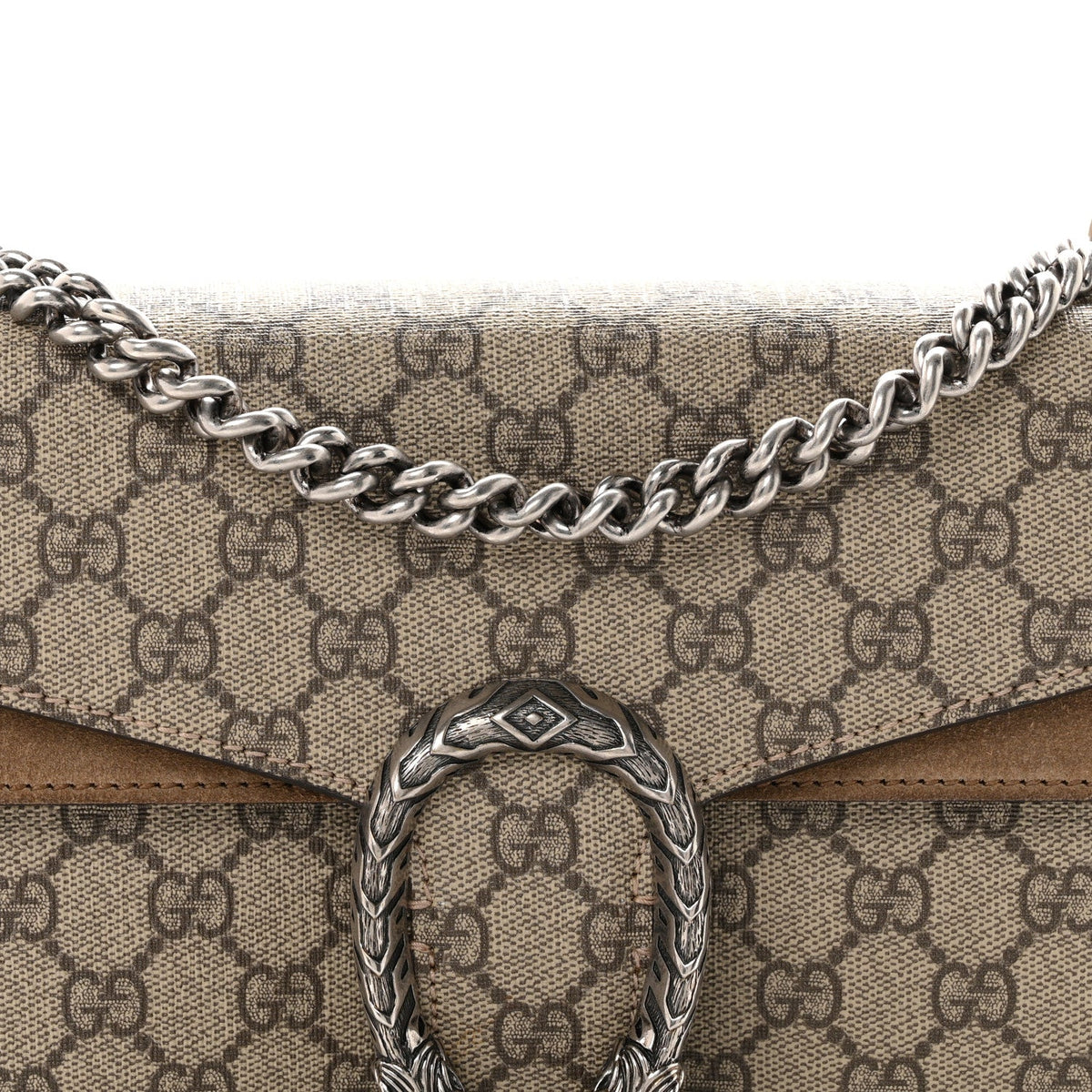 GG Supreme Monogram Small Dionysus Shoulder Bag Taupe wholesalehk.shop