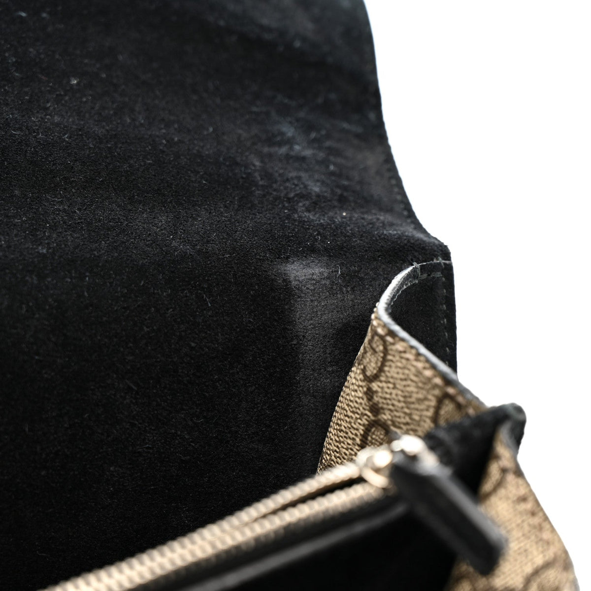 GG Supreme Monogram Medium Dionysus Shoulder Bag Black wholesalehk.shop