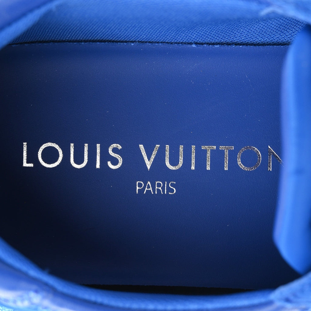 Suede Calfskin LV Sneakerina 39.5 Electric Blue £¨ Direct shipment via from wholesalehk.shop