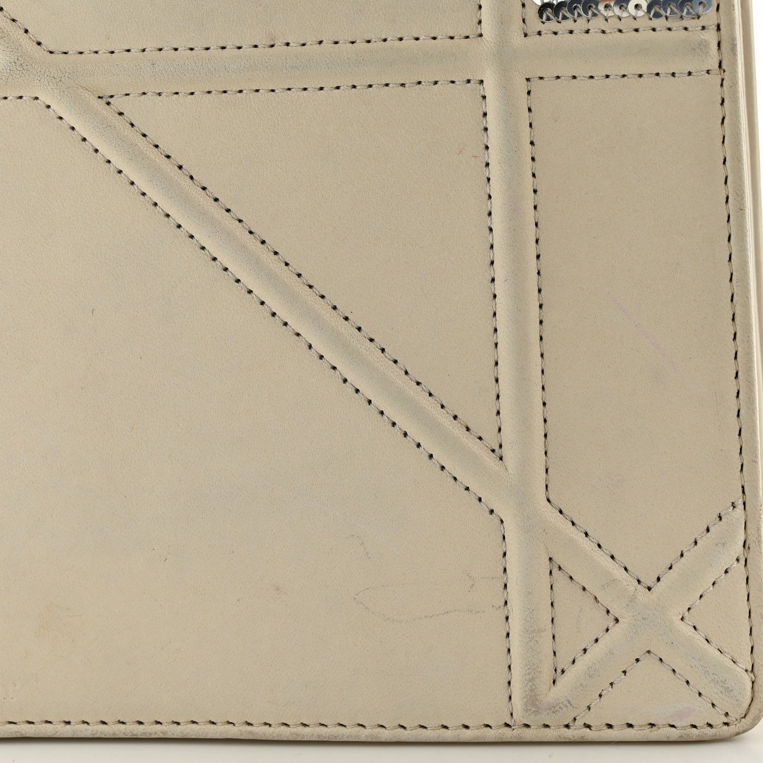 Lambskin Sequin Medium Diorama Flap Bag White ¡§ Direct shipment via from wholesalehk.shop