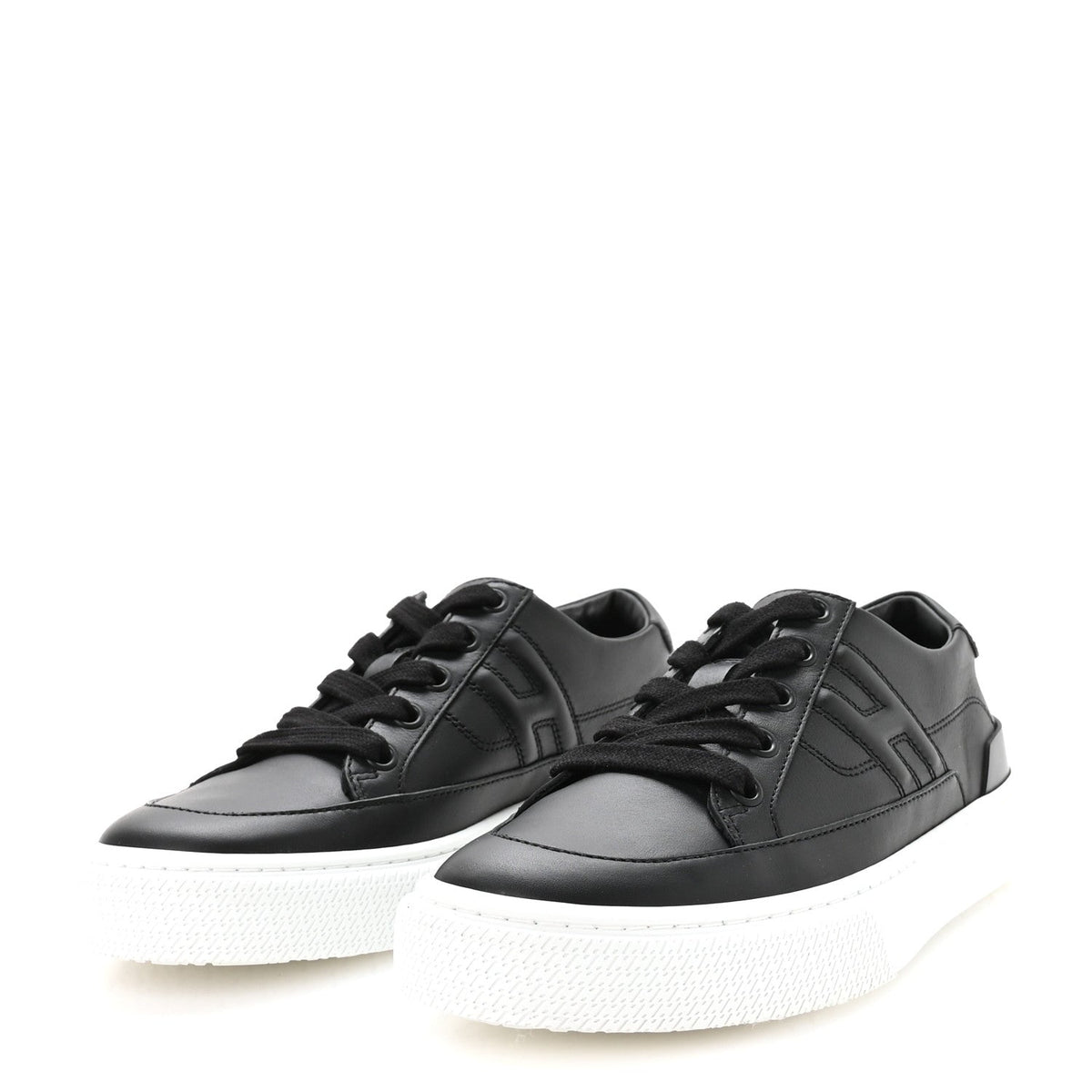 Calfskin Deep Sneakers 36 Black wholesalehk.shop