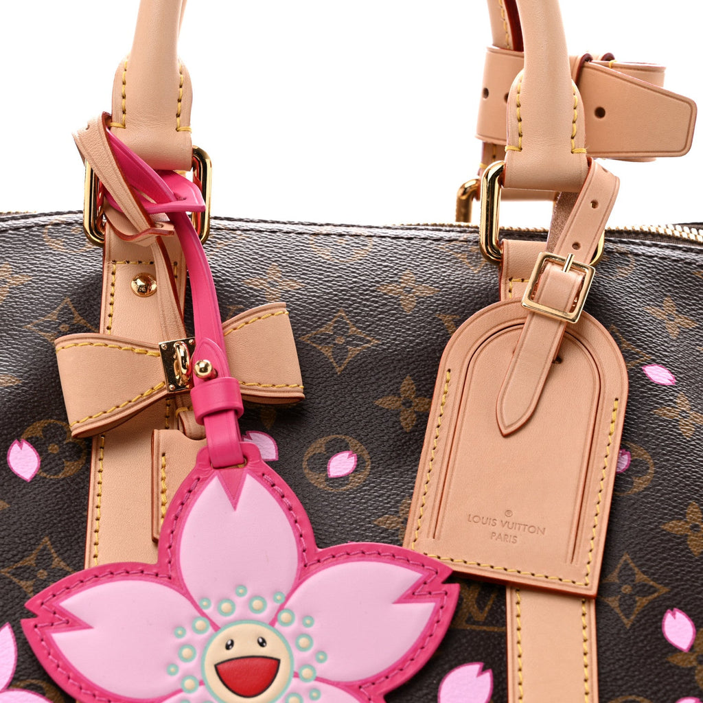 LV X TM Monogram Cherry Blossom Keepall Bandouliere 45 Sakura Brown wholesalehk.shop