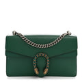 Pebbled Calfskin Small Dionysus Shoulder Bag Emerald wholesalehk.shop