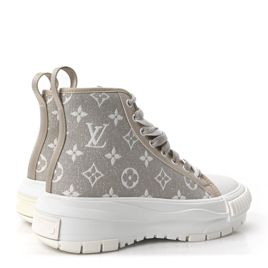 Denim Monogram Squad Sneaker Boots 37 Beige £¨ Direct shipment via from wholesalehk.shop