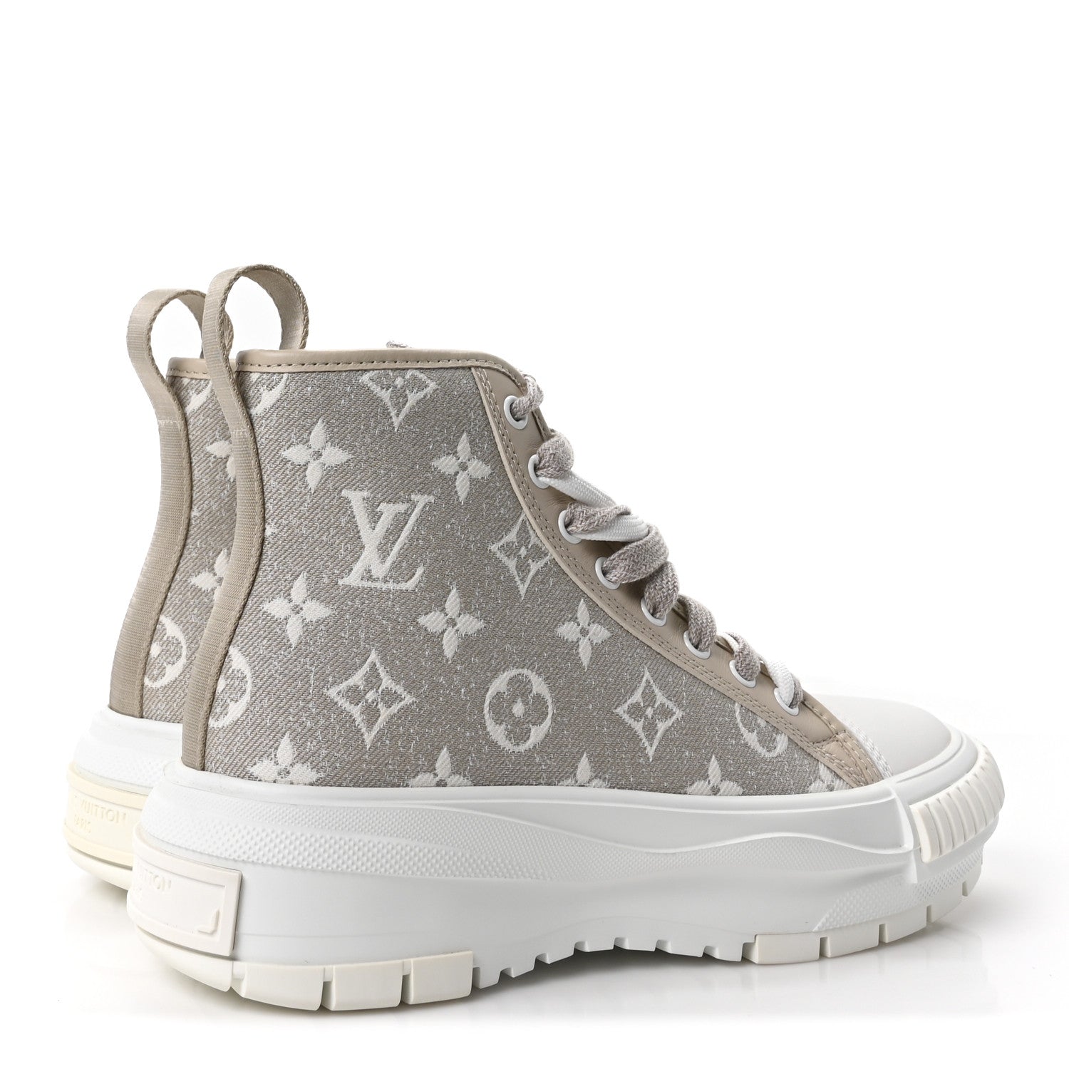 Denim Monogram Squad Sneaker Boots 37 Beige £¨ Direct shipment via from wholesalehk.shop