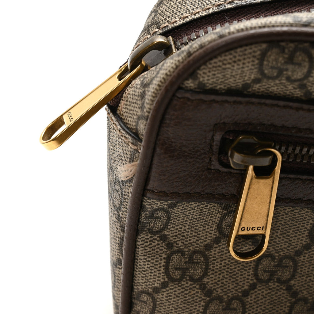 Soft GG Supreme Monogram Medium Ophidia Belt Bag Dark Brown wholesalehk.shop