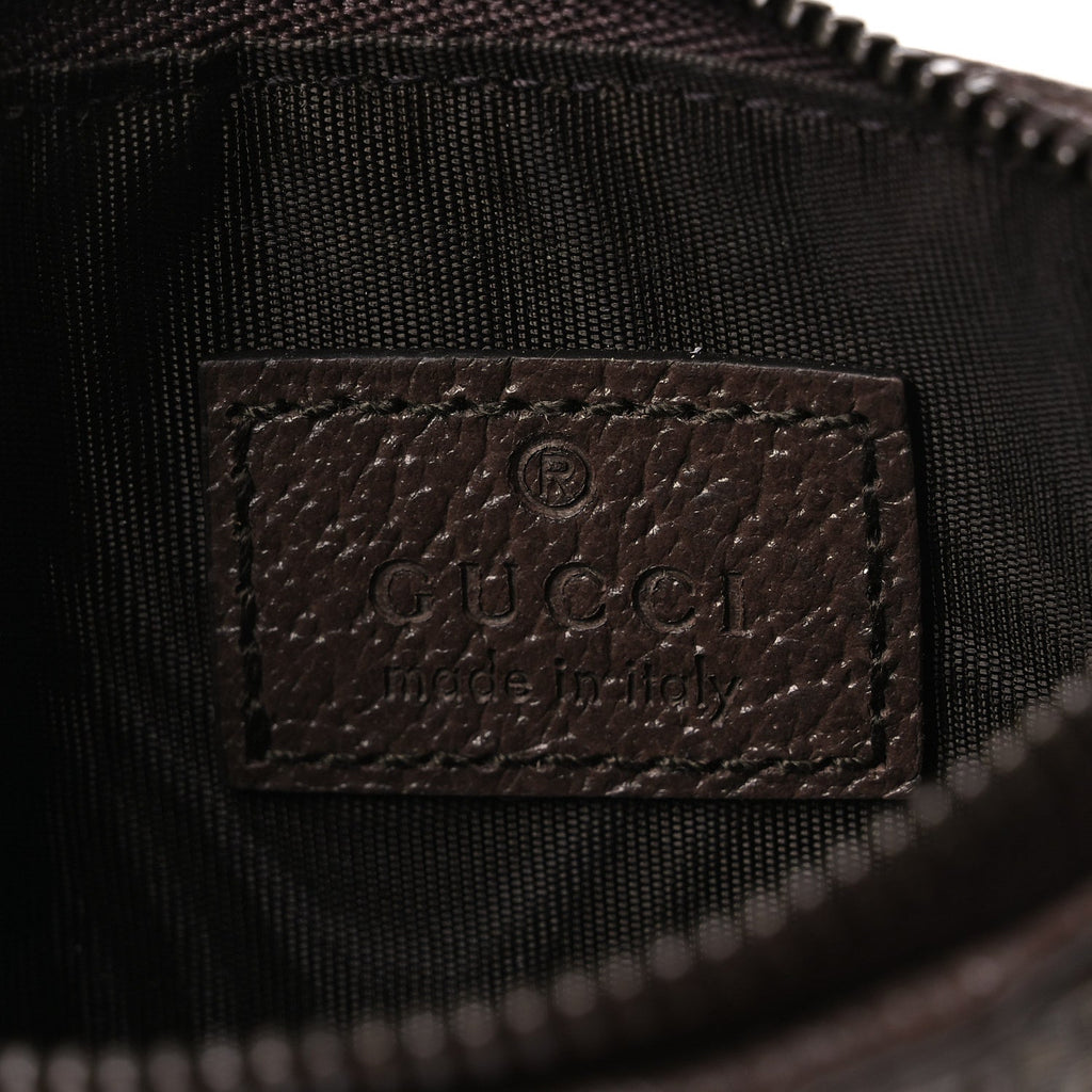 GG Supreme Monogram Web Ophidia Coin Case Brown wholesalehk.shop