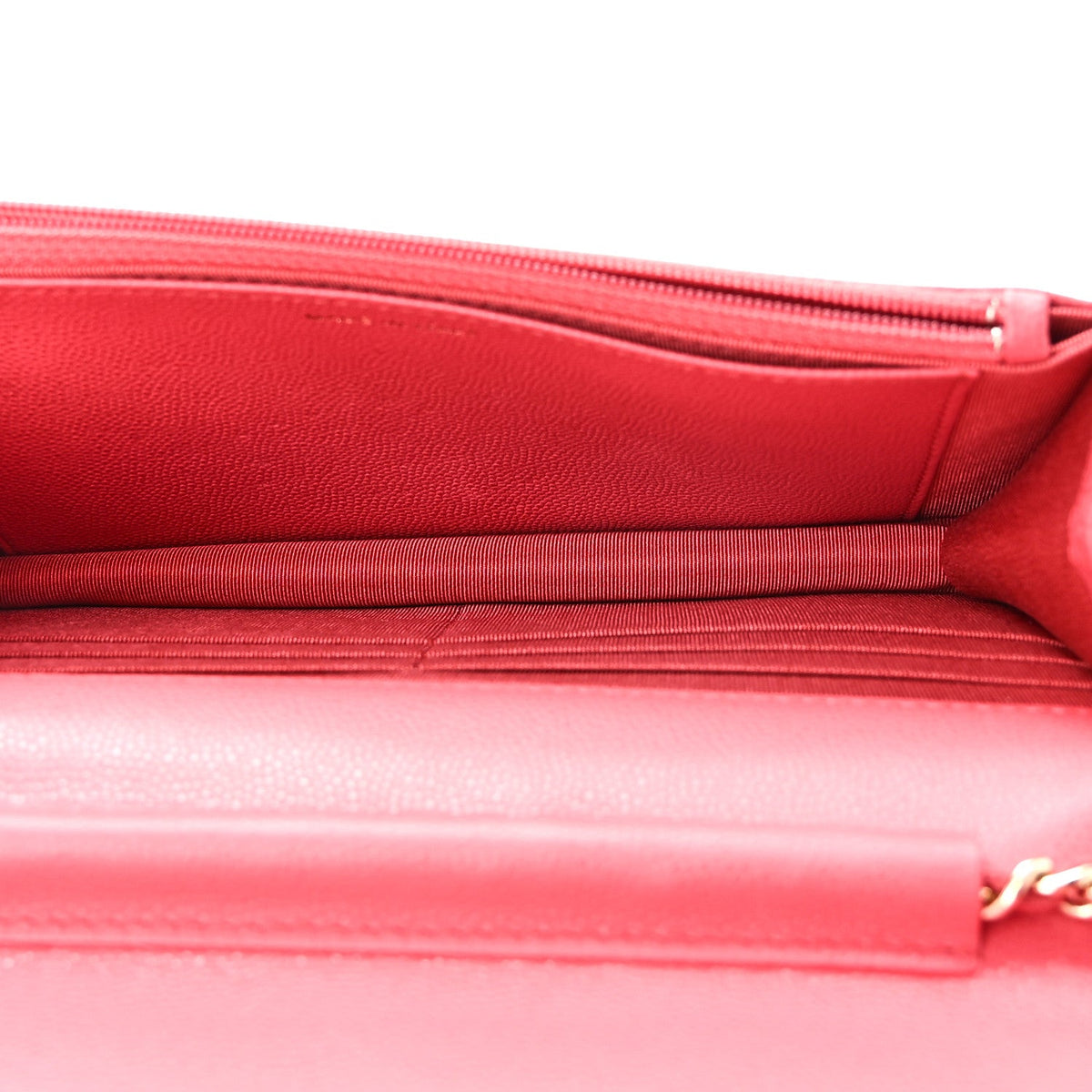 Caviar Quilted Wallet on Chain WOC Pink wholesalehk.shop