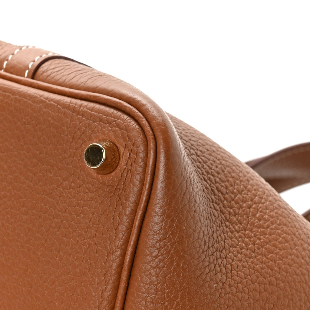 Taurillon Clemence Picotin Lock 18 PM Gold £¨ Direct shipment via from wholesalehk.shop