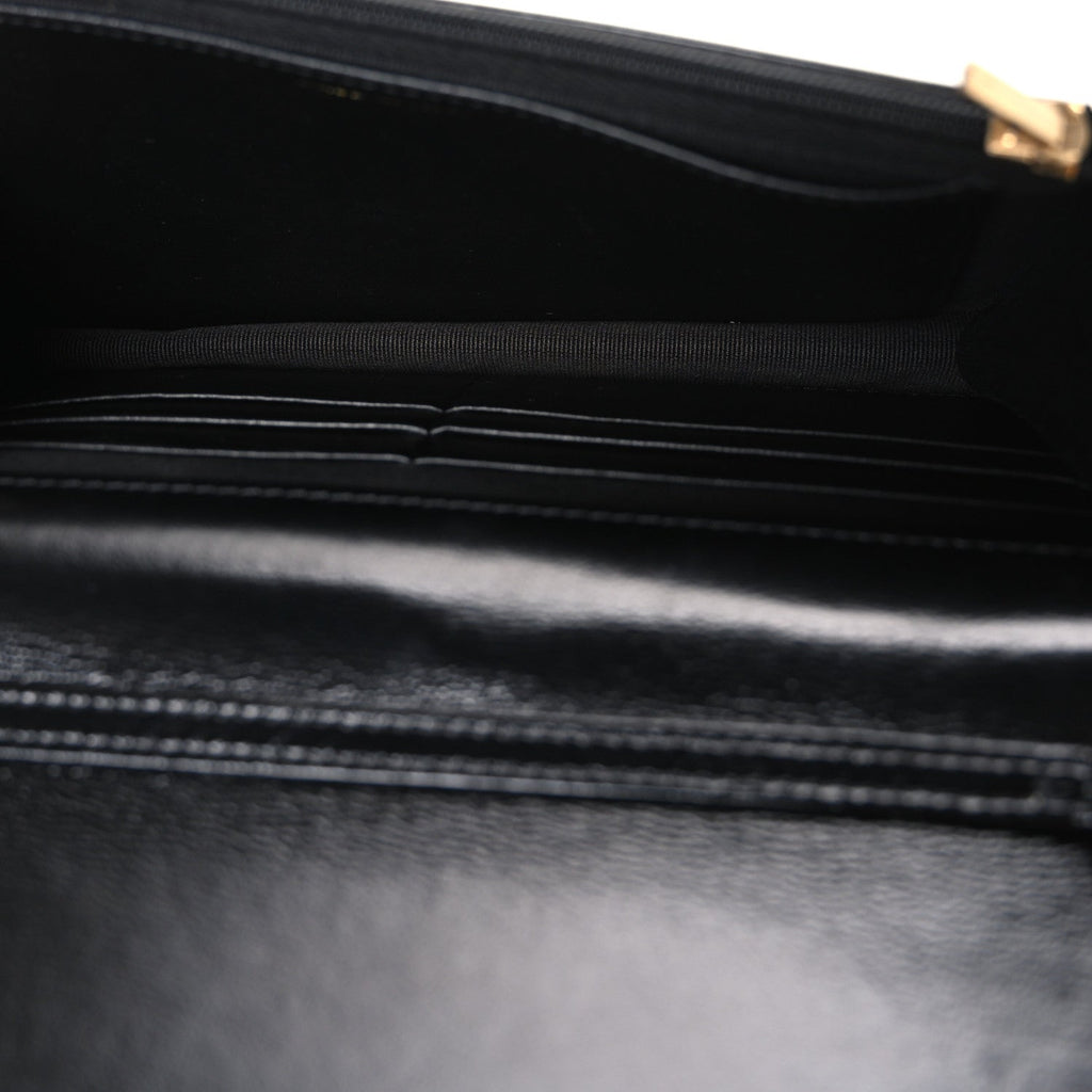 Shiny Lambskin Quilted CC Bow Wallet on Chain WOC Black wholesalehk.shop
