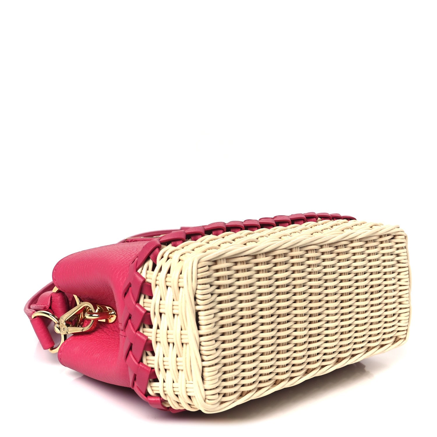 Rattan Taurillon Capucines Mini Magenta £¨ Direct shipment via from wholesalehk.shop