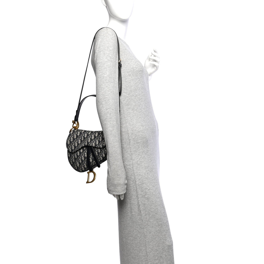 Oblique Saddle Bag With Strap Blue wholesalehk.shop