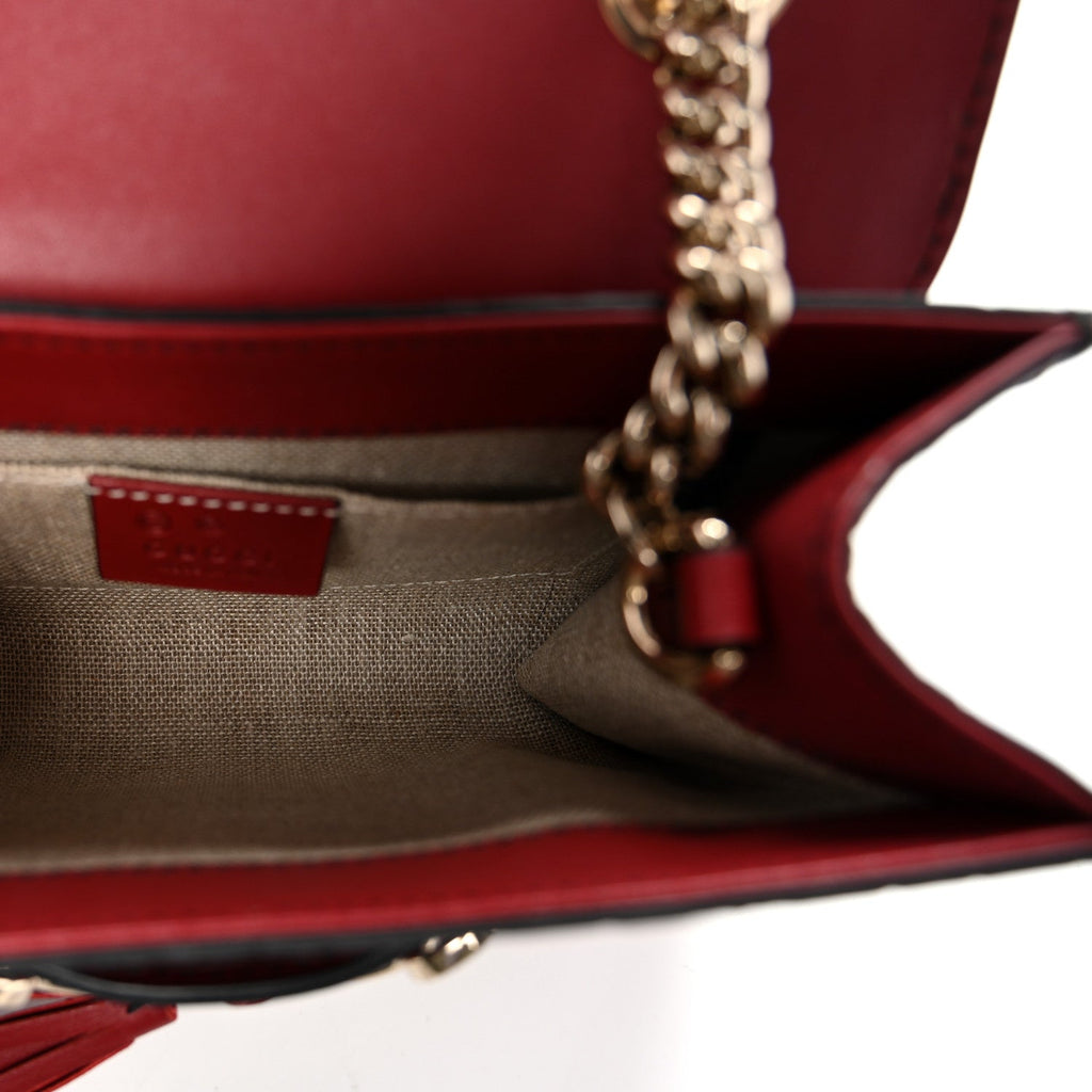 Soft Microguccissima Mini Emily Chain Shoulder Bag Rosso £¨ Direct shipment via from wholesalehk.shop