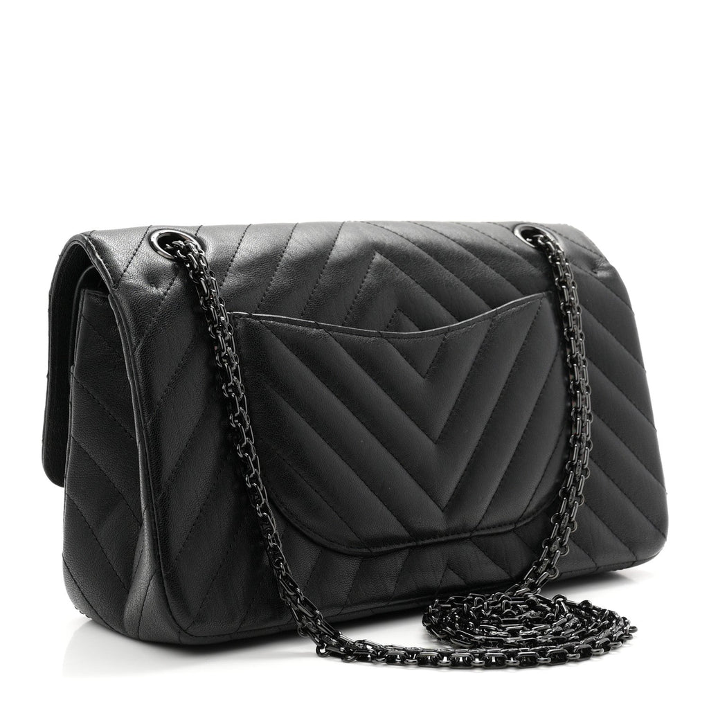 Sheepskin Chevron Quilted 2.55 Reissue 225 Double Flap So Black wholesalehk.shop