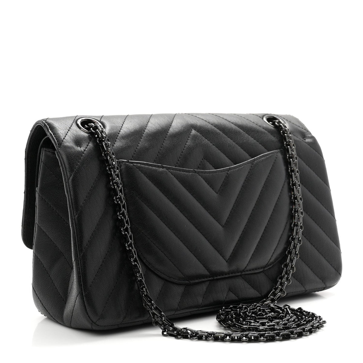 Sheepskin Chevron Quilted 2.55 Reissue 225 Double Flap So Black wholesalehk.shop