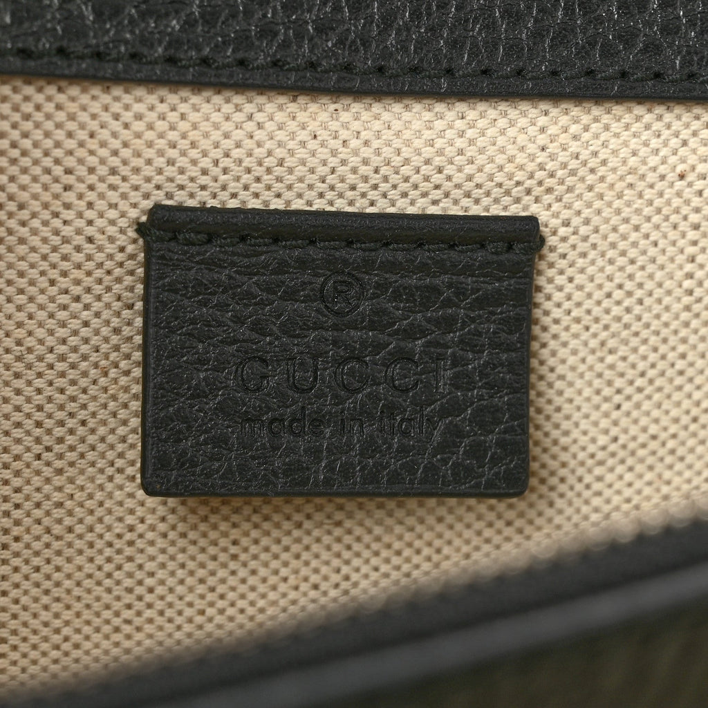 Pebbled Calfskin Small Dionysus Shoulder Bag Black wholesalehk.shop